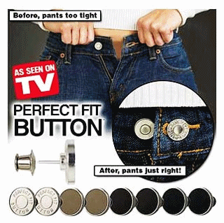 網路最低價 金屬款 腰圍瞬間調整扣 一組8入，瞬間調整褲頭鈕扣位置，腰圍調整 perfect fit button