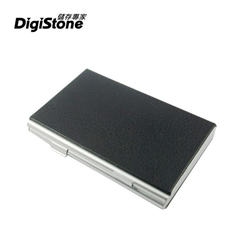 [出賣光碟] DigiStone 仿皮革+鋁合金 雙層 記憶卡收納盒 EVA內槽防靜電 4SD+8TF 黑色