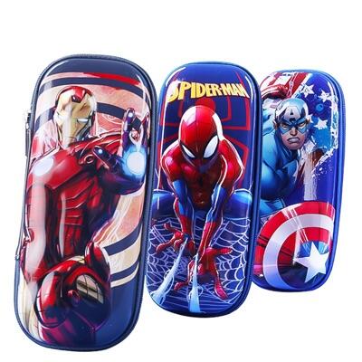 鋼鐵人 美國隊長 蜘蛛人 漫威 復仇者聯盟   男童 3D 立體 大容量 筆袋 兒童 鉛筆盒 特價350元
