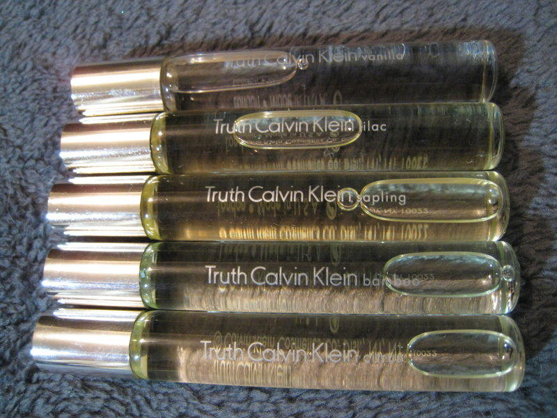 [出清收藏Vintage]全新"真實"香精油CK Calvin Klein Truth oil essences 五瓶組合 可直接抹在脈膞處 (無盒)