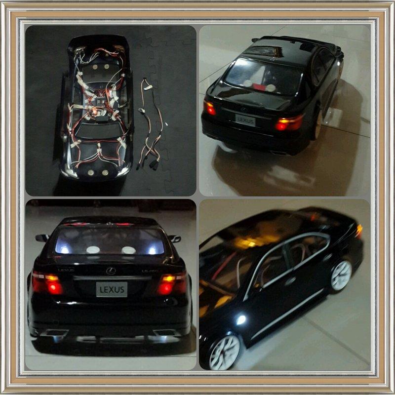 日本原裝進口ABC HOBBY 1/10 車殼LEXUS LS460/LS600h 已製作完成含led