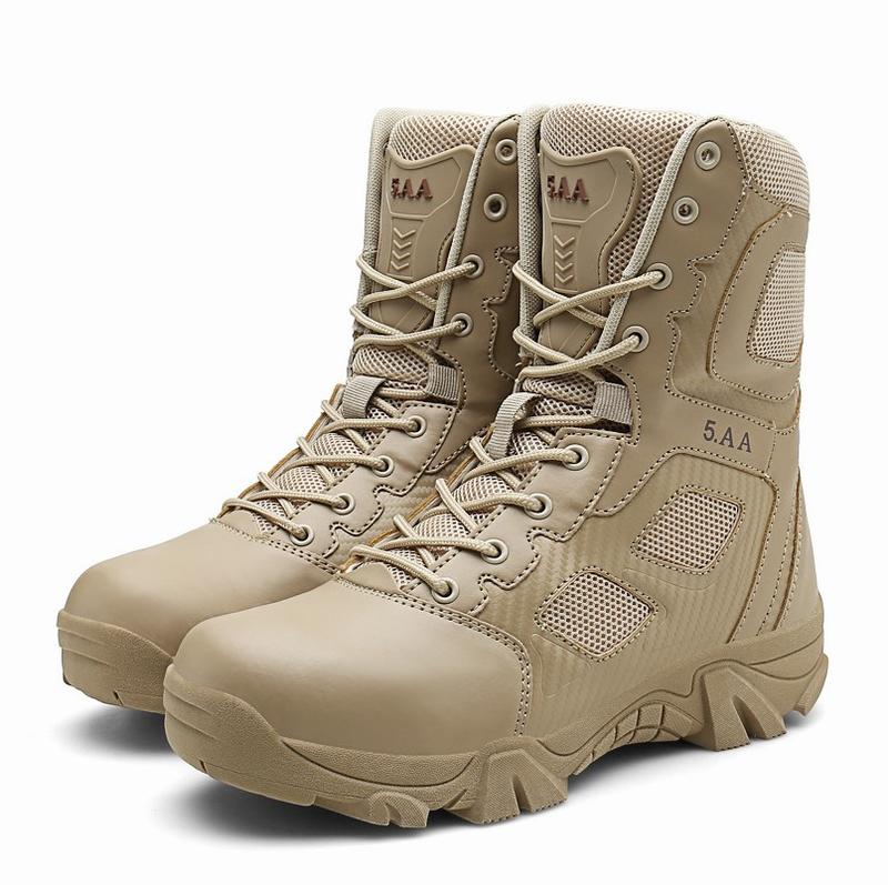 防水男士軍靴耐磨戰術靴防沙防滑沙漠陸戰靴特戰靴作戰靴登山靴