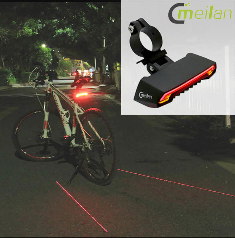 Cmeilan X5 無線遙控 方向燈-後燈 警示燈 煞車燈 安全距離顯示 雷射激光 LED 尾燈 自行車