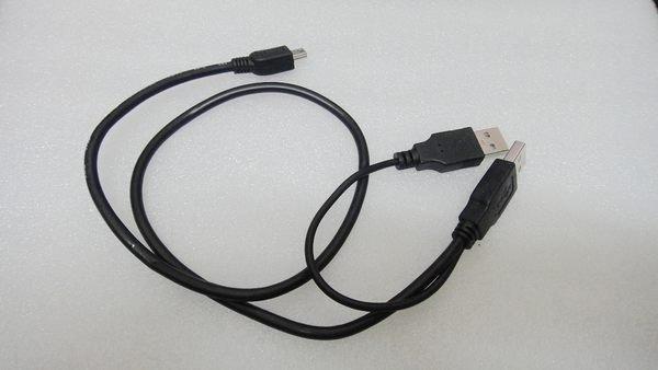 必客喜3C~全新 2A公 Mini 5 PIN USB2.0 Y型 USB傳輸線 2.5吋" 3.5吋" 硬碟 外接盒 電源線