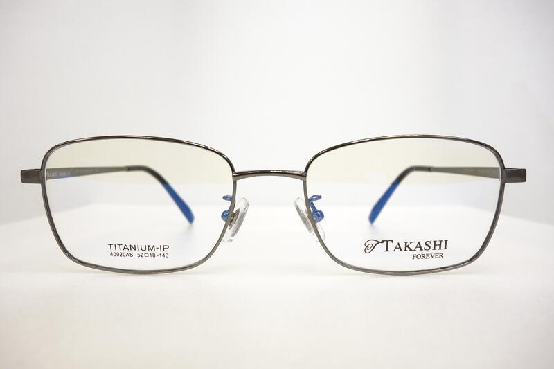 【中國眼鏡】台南實體店 TAKASHI 40020 52 18 全框 鈦 方 鏡框 鏡架