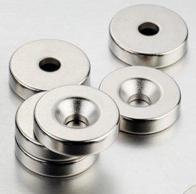 <釹鐵硼磁鐵>稀土強力磁鐵強磁D8x3-3mm單孔，圓形單孔：直徑*高度(8*3*-3mm單孔)