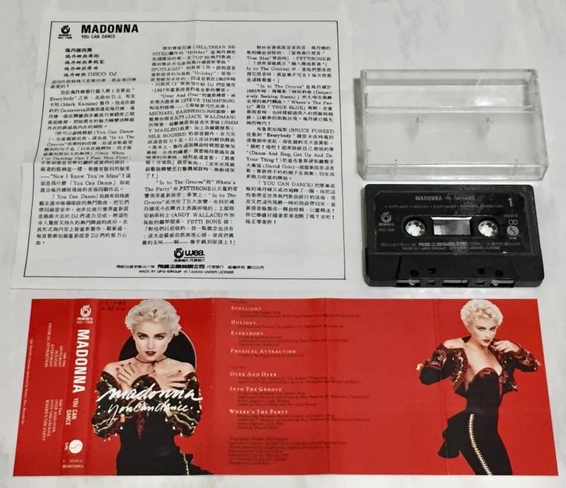 Madonna 1987 You Can Dance Taiwan Edition Cassette Tape