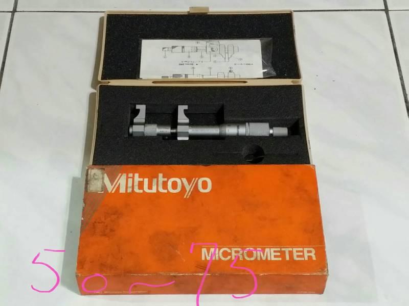 小禮拍賣 日本製 Mitutoyo 三豐 內徑分厘卡 編號:145-187 測定範圍:25-75