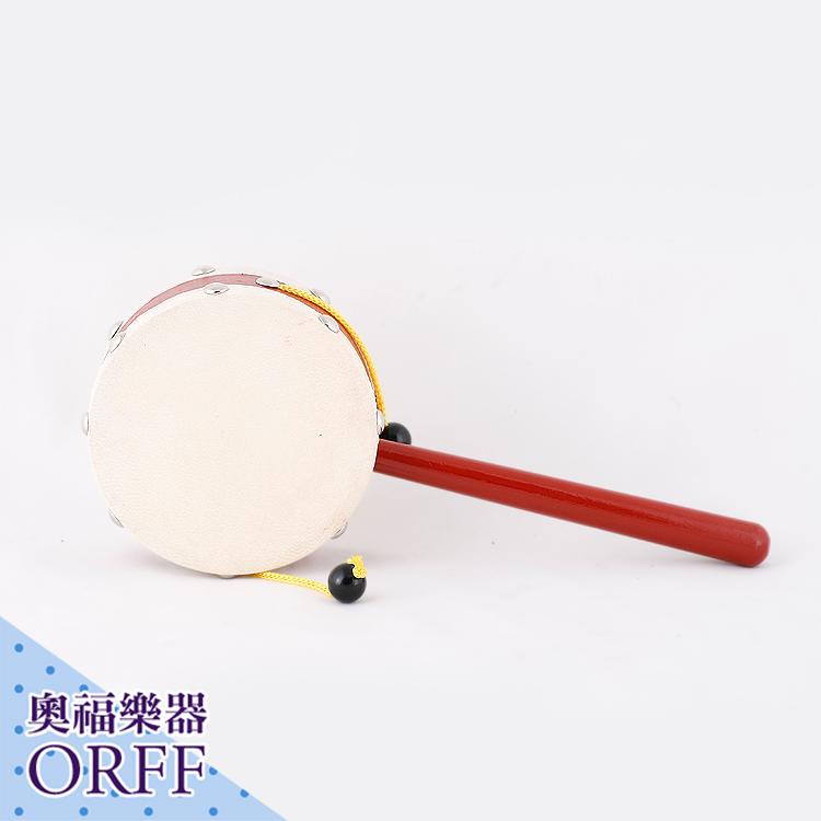 小叮噹的店-ORFF 奧福樂器 4吋紅色波浪鼓 RBL10 兒童樂器 節奏樂器 打擊樂器