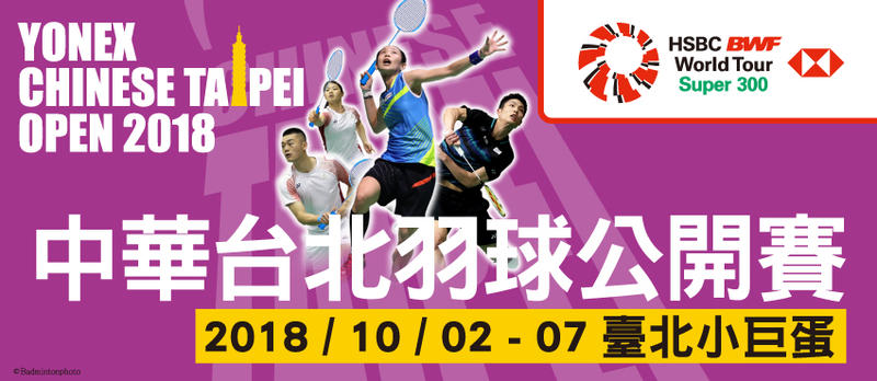 2018台北羽球公開賽冠軍賽門票~全新未使用!