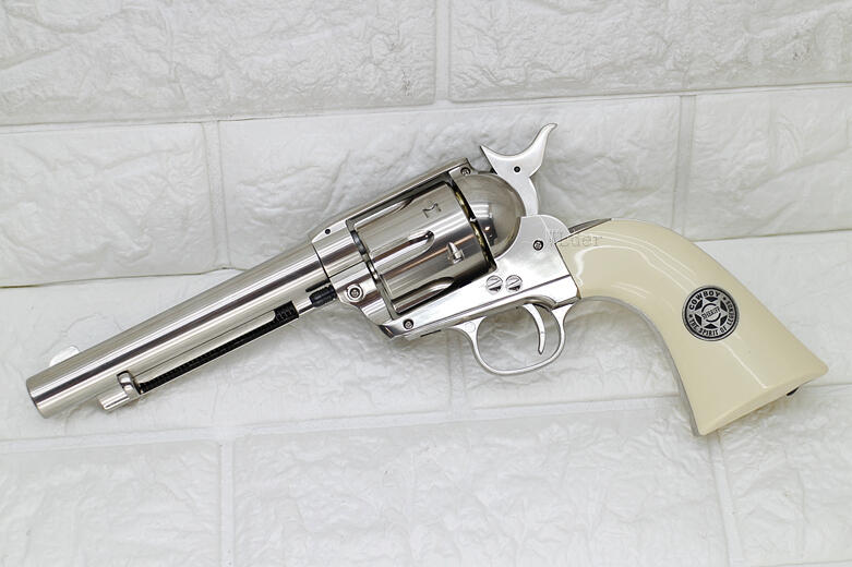 模造槍　短槍　籠槍 Colt SAA 左輪手槍CO2槍銀( 左輪槍BB槍右輪西部牛仔玩具槍短槍