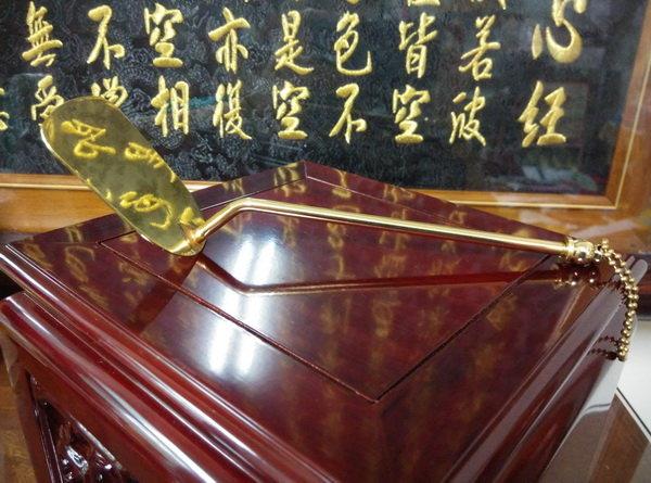 【靜福緣】高級精品銅製 台灣製 『香鏟』金色/古色 兩款 香具 香匙 品香 一貫道用品