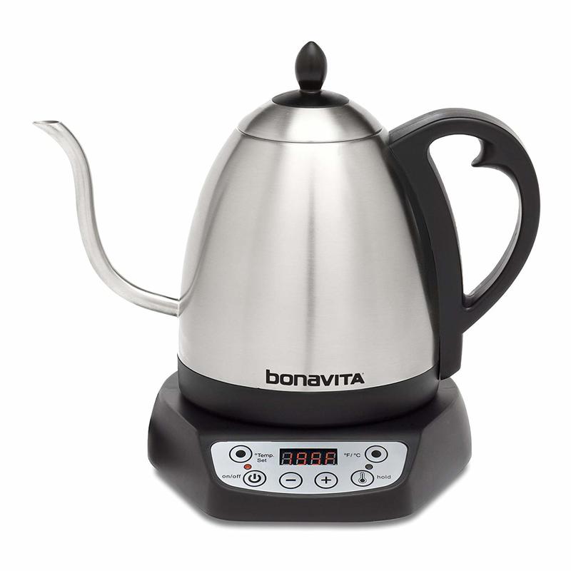 【竭力萊姆】現貨 正品含保固可刷卡 Bonavita 1.0公升 1L 定溫壺 不鏽鋼電熱細口壺 熱水壺 咖啡冠軍