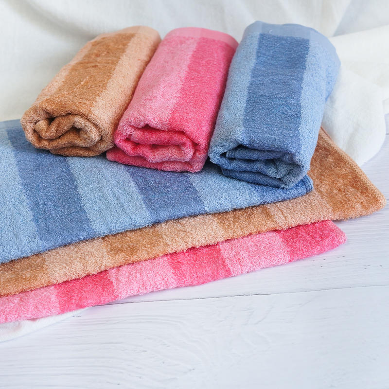 雙色中厚款毛巾，風格獨特(3色) 40支雙股紗