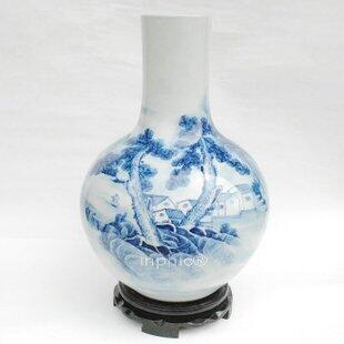 INPHIC-ZF-B081 景德鎮 陶瓷 青花手繪山水花瓶 工藝擺飾 擺飾 復古