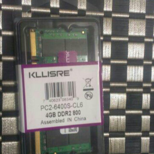 DDR2 4GB 筆記型電腦用記憶體  單條 4GB