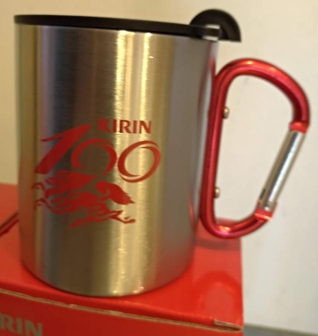KIRIN 一番搾麥芽100%紀念杯 不鏽鋼 馬克杯