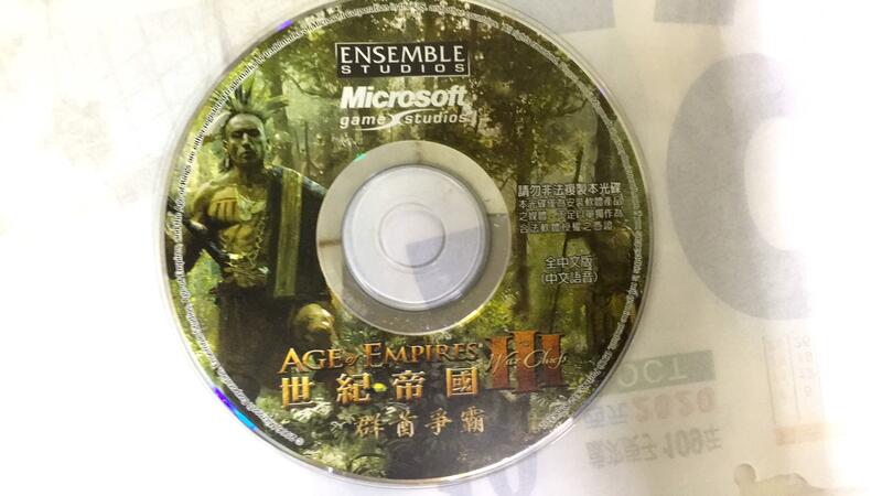 Age of Empires III 世紀帝國3--群酋爭霸資料片 /2手  PC GAME 電腦遊戲 重A61