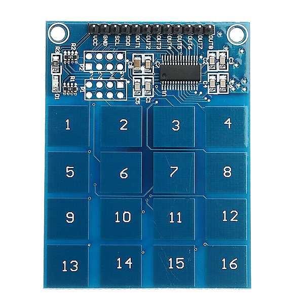 電容式觸摸開關模組TTP229 16路 數位鍵盤觸摸感測器 Arduino 樹莓派及各開發板 