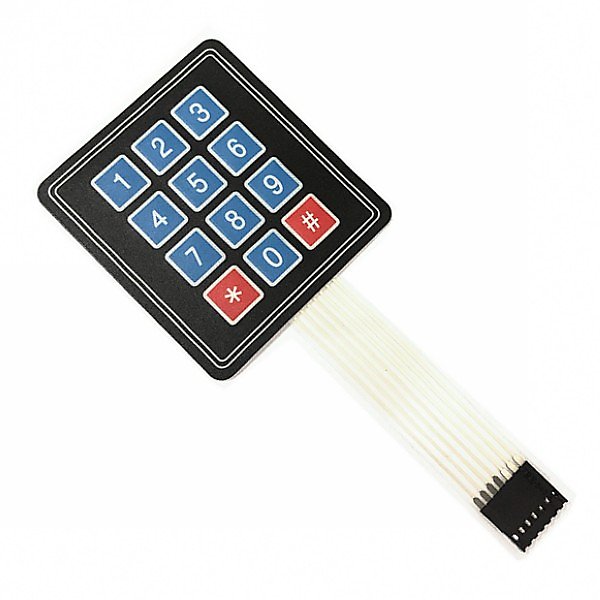 矩陣鍵盤模組 3x4大按鍵 單晶片機外擴薄膜鍵盤 MCU控制開關面板 適用Arduino樹莓派各開發板 