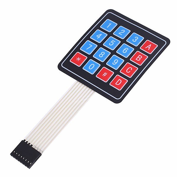 矩陣鍵盤模組 4x4大按鍵 單晶片機外擴薄膜鍵盤 MCU控制開關面板 適用Arduino樹莓派各開發板 