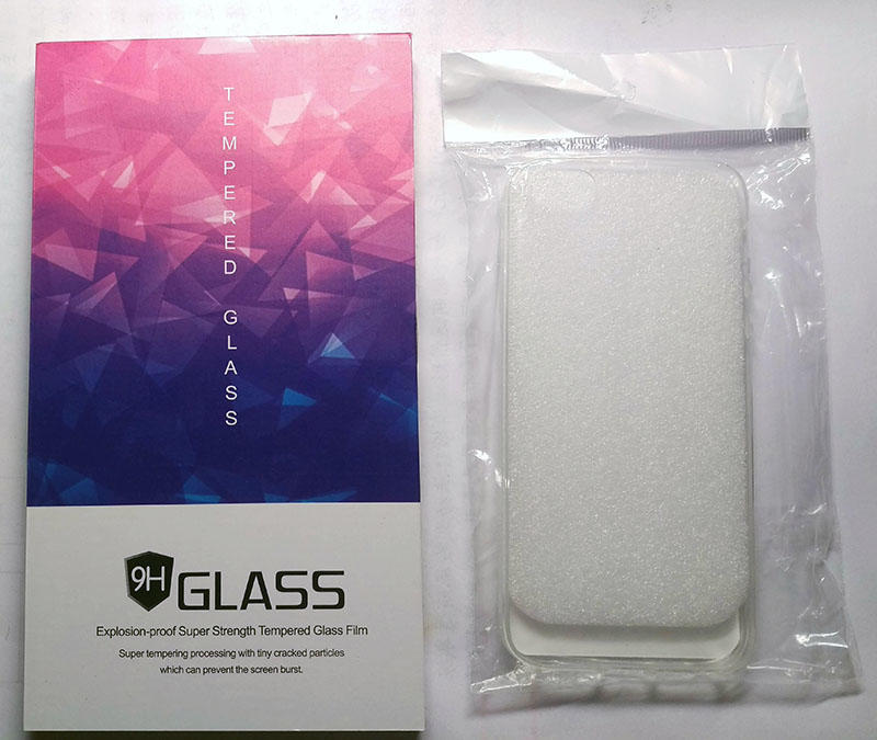 超值2合1 iPhone 5 5s 5G 9H硬度 保護貼 鋼化玻璃貼+加送清水保護殼