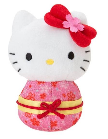 【正版】日本 HELLO KITTY 櫻花和服 迷你造型 玩偶