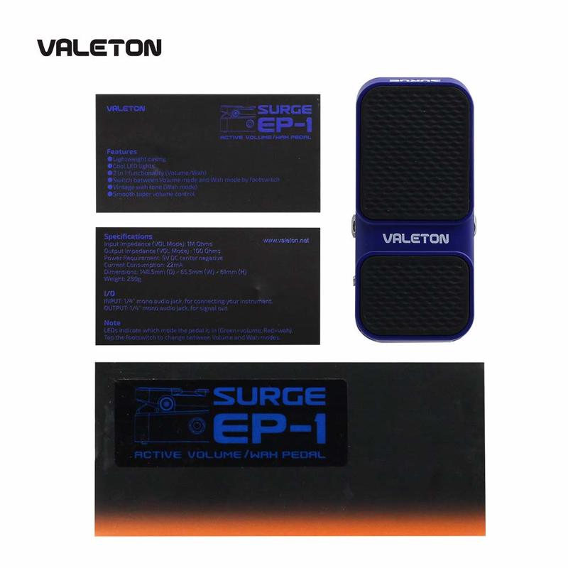 【亞都音樂】超商取貨付款免運 Valeton Surge EP-1 Wah 娃娃/音量 表情 踏板 多用途 效果器