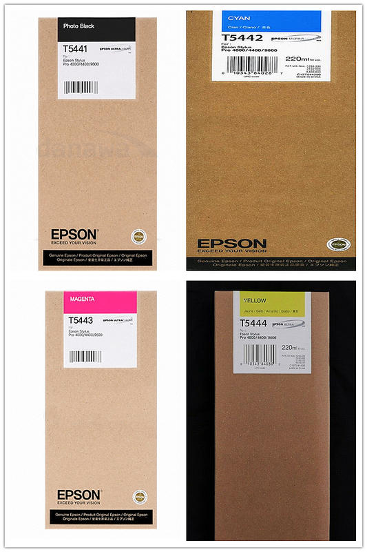 【電腦週邊❤小兔兒❤】EPSON PRO 9600 4000墨水匣適用機型C13T544100~800 