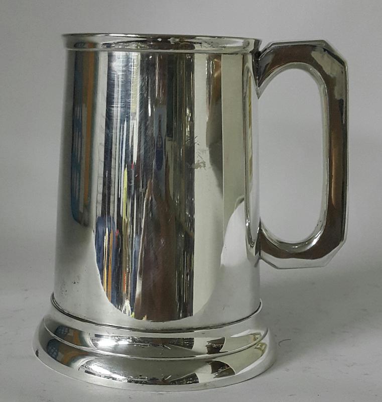 377高檔英國鍍銀杯Silver Plate, Pint Tankard, Pub Theme, Traditional