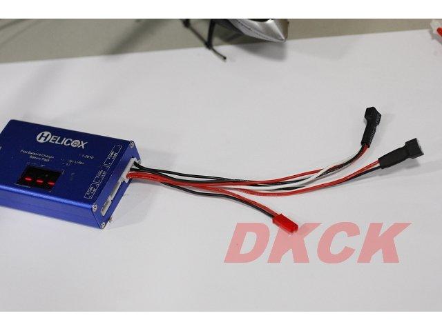 DKCK~BLADE 130 X/130X MCPX BL鋰電池專用一對二/一分二 分壓充電線/平衡充