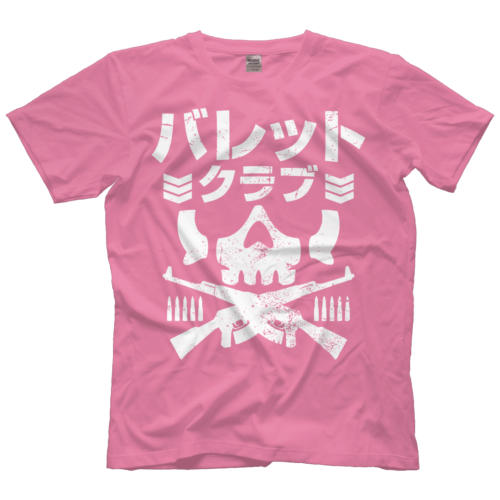 SUPER619 Katakana Bullet Club Pink T-Shit T恤