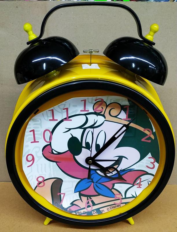 迪士尼 孫悟空 米奇 骨董 造型 時鐘 鬧鐘 鬧鈴 (超大型 高45 寬35 深14公分)
