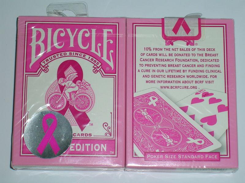 BICYCLE 808 紅絲帶 BREAST CANCER RESEARCH FOUNDATI 紀念牌 v1