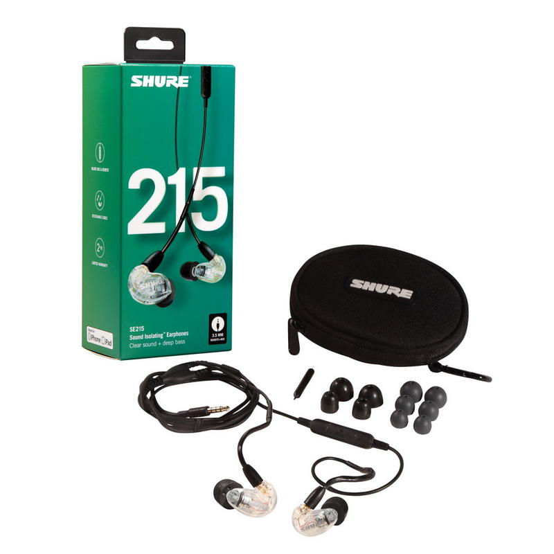 志達電子SE215-UNI-A 美國SHURE SE215 可換線耳道式耳機線控耳麥功能
