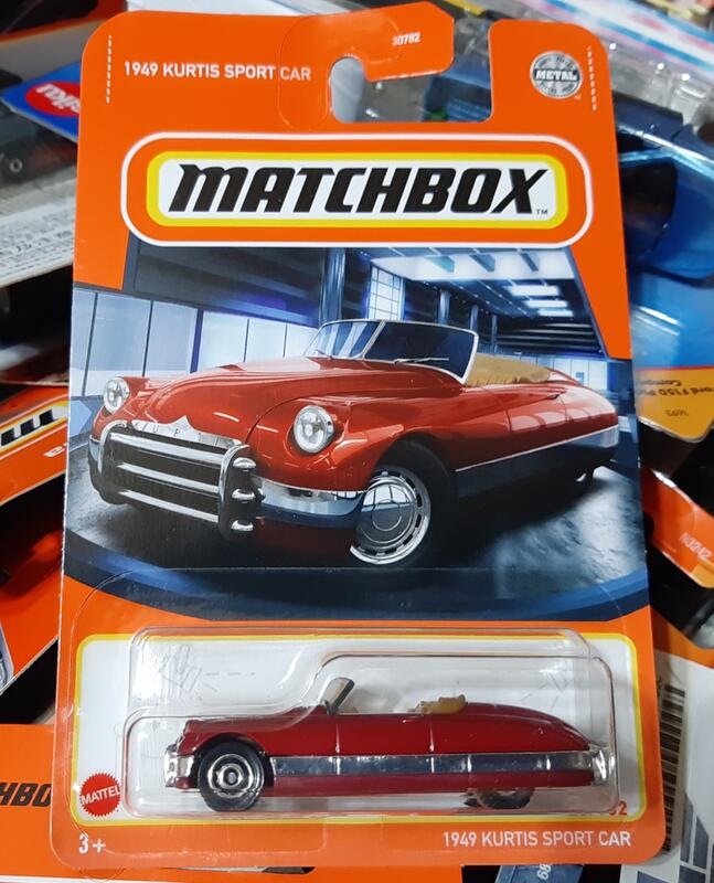 飛行屋(全新品)MATCHBOX 火柴盒小汽車合金車//1949 KURTIS SPORT CAR