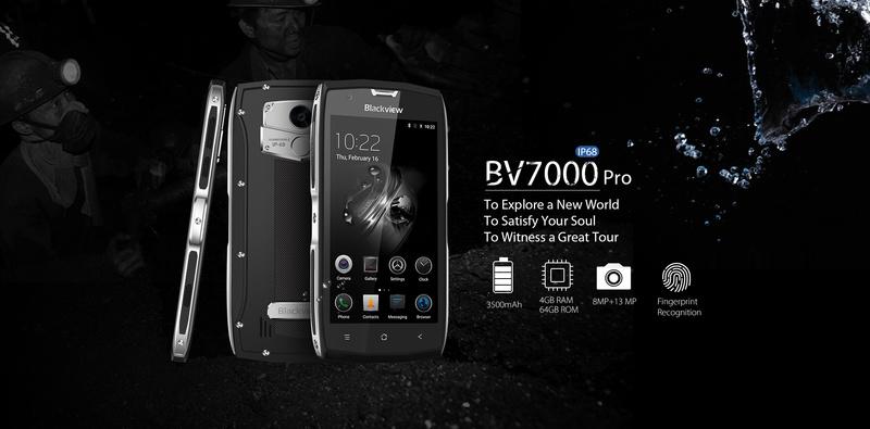 IP68防水防塵 指紋辨識 Blackview BV7000 PRO 三防機 4G 雙卡 4+64GB NFC GPS