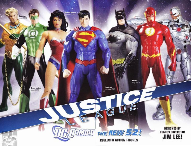 Spp的玩具 正版 DC NEW52 正義聯盟 7人精裝版 ~ 超人 蝙蝠俠 水行俠 神力女超人 閃電俠 鋼骨 綠燈俠