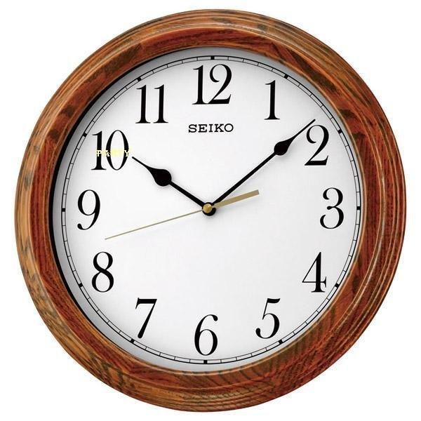 嚴選時計【SEIKO】 日本 精工 SEIKO 木框 簡約 靜音 時鐘， 掛鐘 QXA528B，QXA528