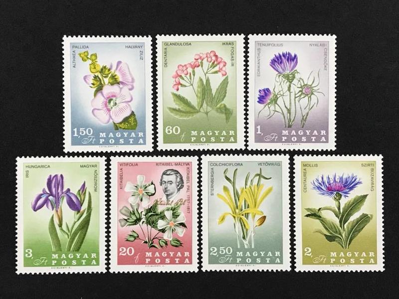 匈牙利 1967.01.07 #匈牙利植物學家逝世150週年紀念 套票7全 65元