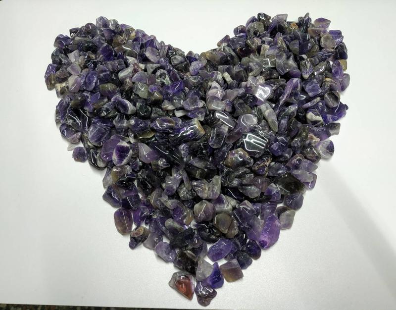 天然紫水晶...中碎石 100公克. 500公克 .1000公克一包