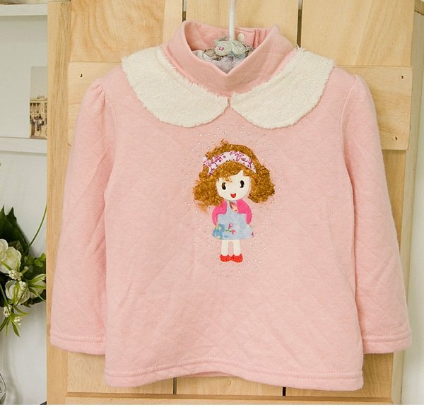 【Mini  Young】日本品牌 可愛造型 女童 棉質 立領 長袖上衣  造型上衣
