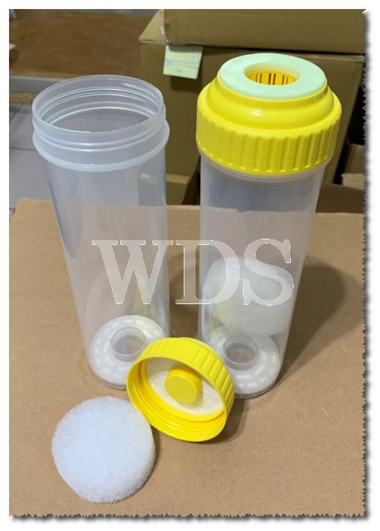 (WDS)10吋濾水器環保加厚型透明空罐濾心.上蓋可拆可互換，台灣製造，可填充各式濾水材料活性碳樹脂空罐1組50元