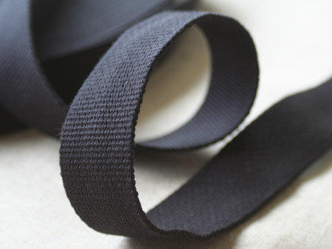 【米拉 帆布工坊】黑色棉織帶（編號：黑001） 寬3.8 ㎝ / 厚0.2 ㎝ ./ 一碼(=90公分) 35元