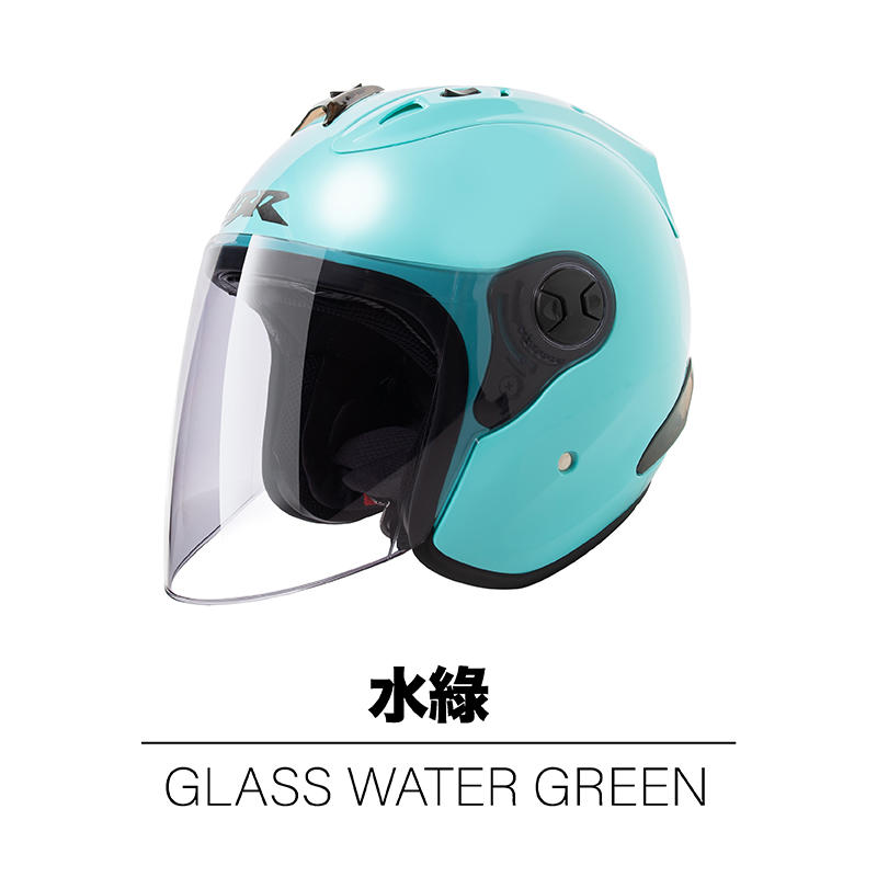 【JAP官網賣場】CBR  S-70 時尚 水綠  半罩安全帽  R帽 雙D扣(送電鍍片或墨片)二選一