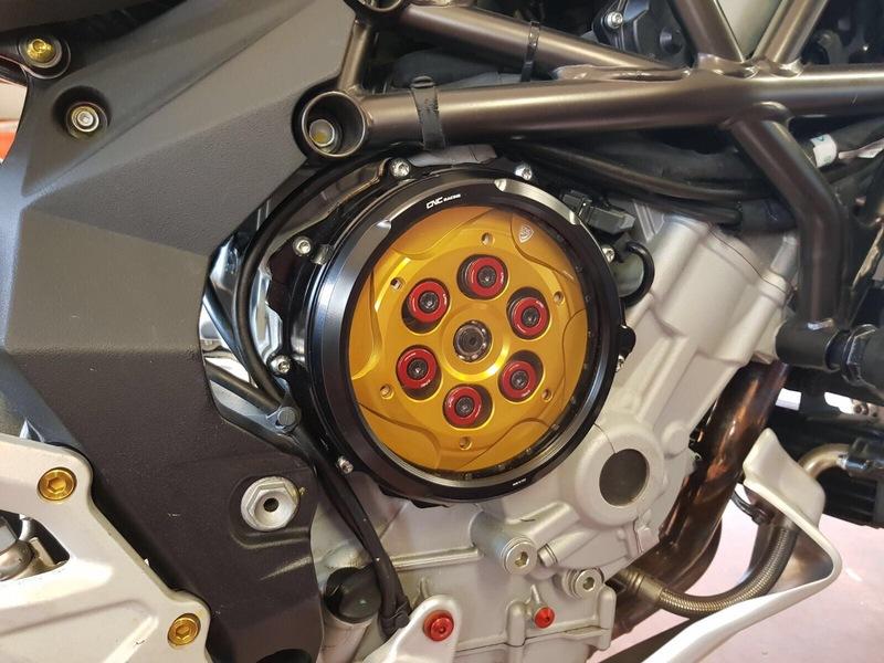 DNS部品CNC RACING MV AGUSTA BRUTALE 800 STRADALE 800 透明離合器外