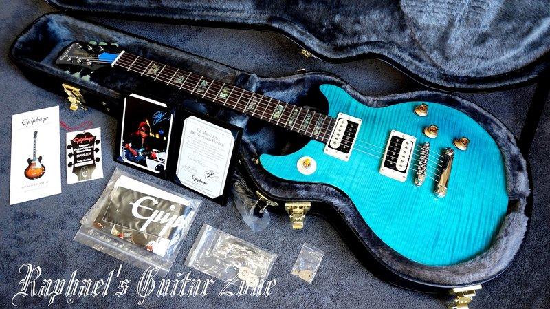 拉斐爾吉他特區】全新Epiphone Tak Matsumoto DC Aqua Blue 松本孝弘