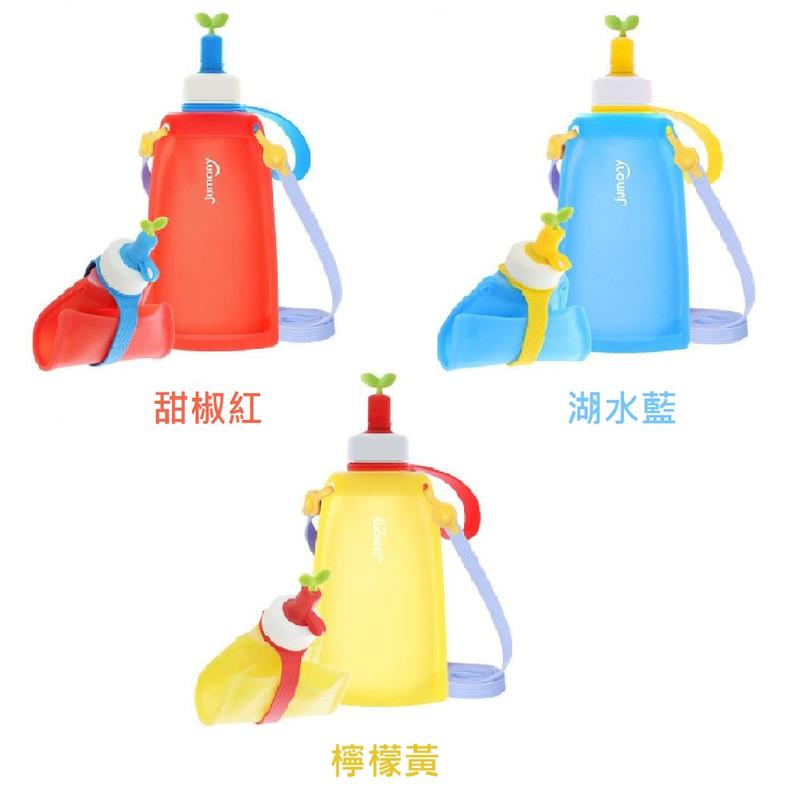 神祕小站** 韓國 sillymann 100%兒童便攜捲式鉑金矽膠水瓶300ml(甜椒紅、湖水藍、檸檬黃)