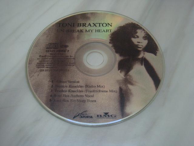二手~~Toni Braxton 1996 Un-break My Heart Taiwan OBI 5TK CD 