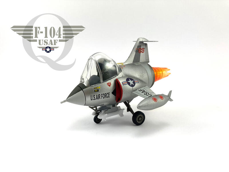 市場花園模型~美軍 F-104 Q版蛋機~完成品